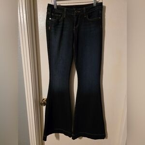 Dark Blue Flare Bellbottom Jeans Size 27